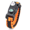 Outdoor Multifunctional Survival Bracelet Paracord Braided Rope Men Camping EDC Tool Emergency SOS LED Light Compass Whistle